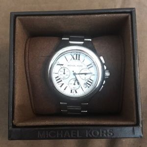 Michael Kors Oversized Silver Watch